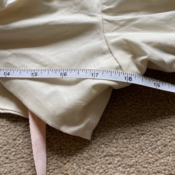 Oh Polly Plunge Neck Wrap Top Ivory Size 14 BNWT - Picture 5 of 10